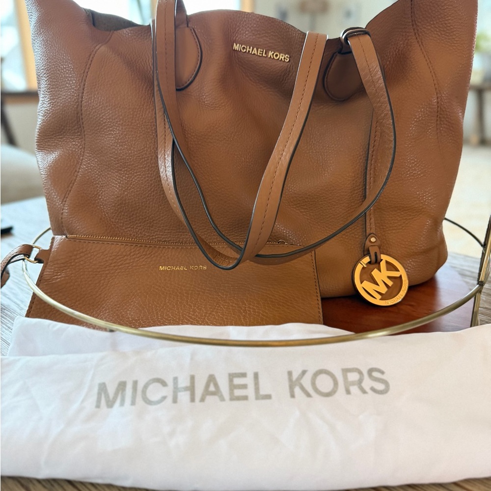 Michael Kors Gold Reversible Leather Tote